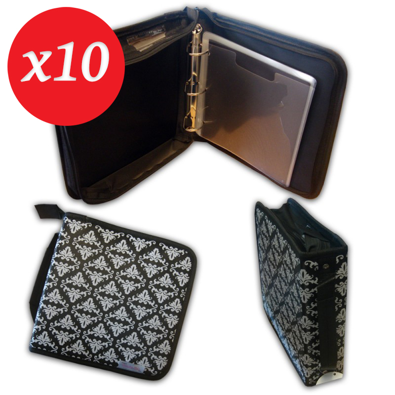 Crafts Too - Binder Cutting Die Storage Case Black and Grey x10