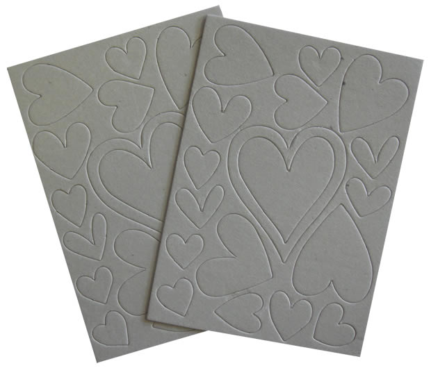 Crafts Too Die Cut Chipboard 2 Sheets - Hearts (5x7
