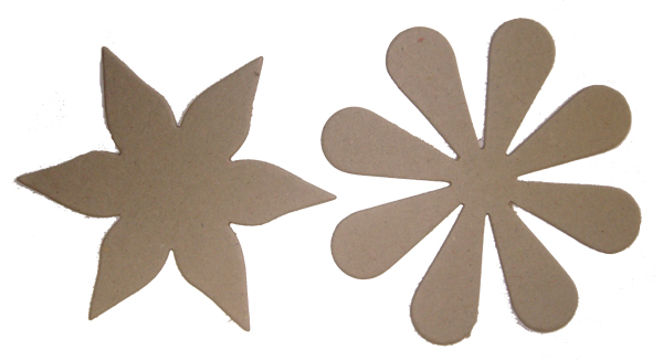 Crafts Too Chipboard Flowers - 8cm, 2 designs, 20pcs