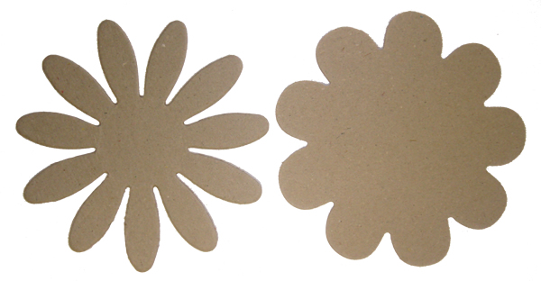 Crafts Too Chipboard Flowers - 8cm, 2 designs, 20pcs