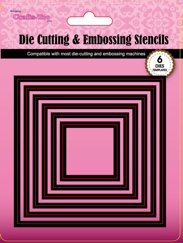 Crafts Too Cutting and Embossing Stencils - Squares