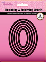 Crafts Too Cutting and Embossing Stencils - Ovals