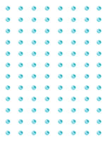 Crafts Too Rhinestone Stickers 3mm 96 Dots - Turquoise Crafts Too Rhinestone Stickers 3mm 96 Dots - Turquoise
