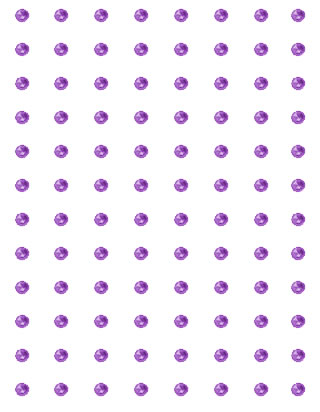 Crafts Too Rhinestone Stickers 3mm 96 Dots - Purple