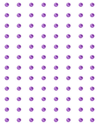 Crafts Too Rhinestone Stickers 3mm 96 Dots - Purple