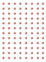 Crafts Too Rhinestone Stickers 3mm 96 Dots - Red