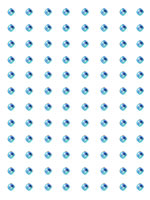 Crafts Too Rhinestone Stickers 3mm 96 Dots - Blue