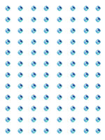 Crafts Too Rhinestone Stickers 3mm 96 Dots - Blue