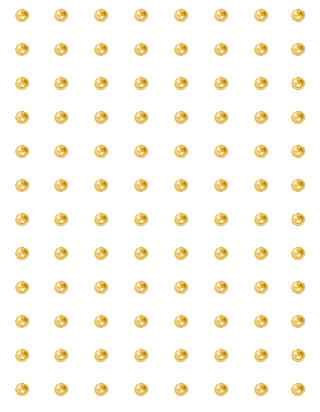 Crafts Too Rhinestone Stickers 3mm 96 Dots - Gold