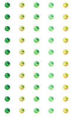 Crafts Too Rhinestone Stickers 5mm 50 Dots - Mixed Green