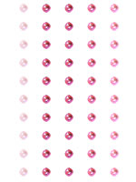 Crafts Too Rhinestone Stickers 5mm 50 Dots - Mixed Pink