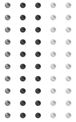 Crafts Too Rhinestone Stickers 5mm 50 Dots - Mixed Black