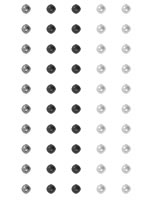 Crafts Too Rhinestone Stickers 5mm 50 Dots - Mixed Black Crafts Too Rhinestone Stickers 5mm 50 Dots - Mixed Black