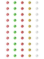Crafts Too Rhinestone Stickers 5mm 50 Dots - Mixed Christmas Crafts Too Rhinestone Stickers 5mm 50 Dots - Mixed Christmas