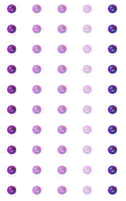 Crafts Too Rhinestone Stickers 5mm 50 Dots - Mixed Lilac