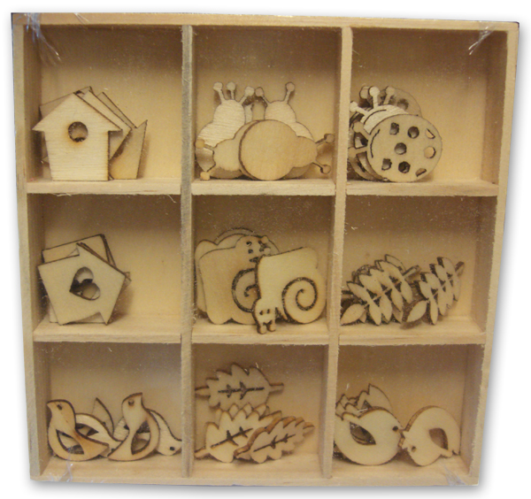 SALE Crafts Too Wooden Elements Shapes - Garden