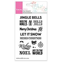 Crafts Too Clear Stamp Set - Christmas Sentiments (15pcs)