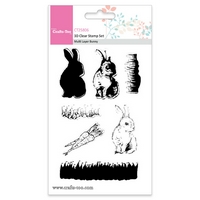 Crafts Too 3D Clear Stamp Set - Multi Layer Bunny (7pcs)