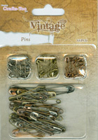 Crafts Too Vintage Selection - Pins 66pcs