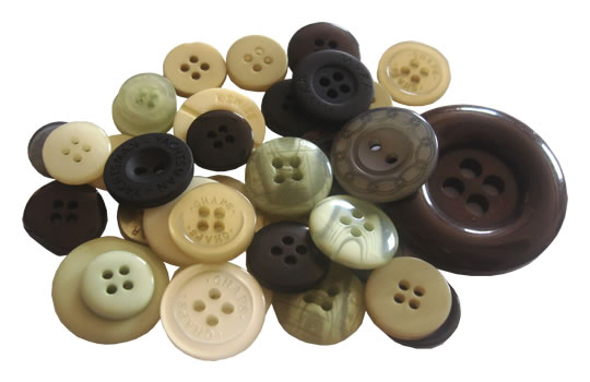 Crafts Too Mixed Buttons - Neutral 25grm