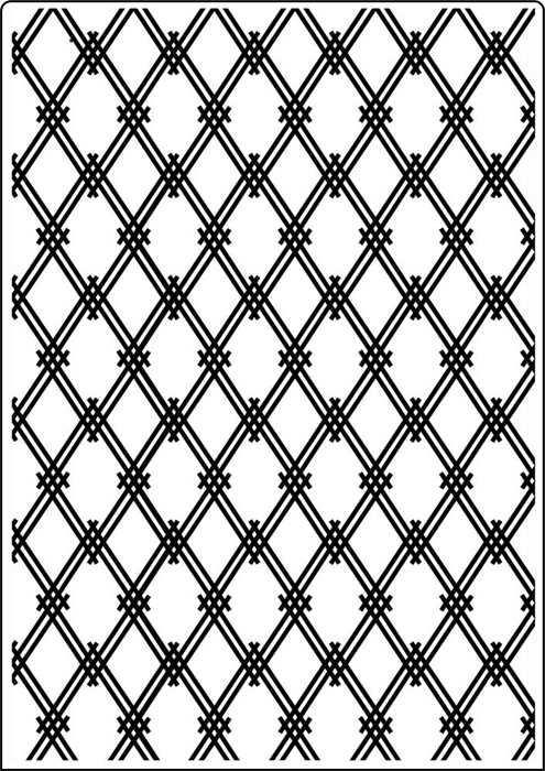 SPECIAL OFFER 50% OFF Crafts Too Embossing Folder A4 - Modern Lattice