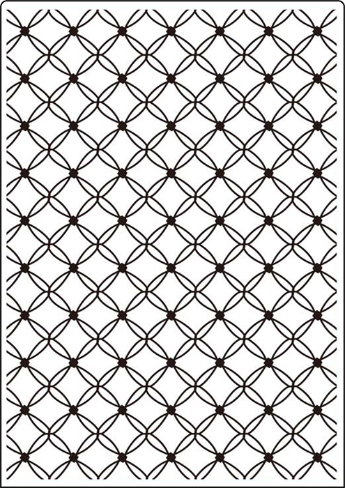 Crafts Too Embossing Folder A4 - Fancy Lattice
