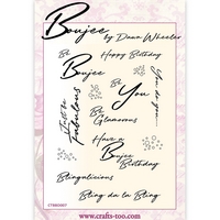 LIMITED STOCK Boujee by Dawn Wheeler Boujee Sentiments Clear Stamp