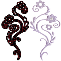 Crafts Too Cutting and Embossing Stencils - Fanciful Flowers