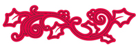 Crafts Too Cutting and Embossing Stencils - Holly Border