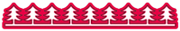 Crafts Too Cutting and Embossing Stencils - Xmas Tree Border