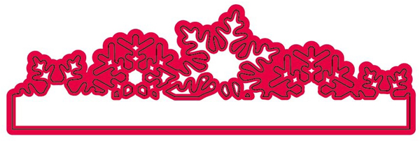 Crafts Too Cutting and Embossing Stencils - Snowflake Border