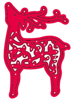 Crafts Too Cutting and Embossing Stencils - Flourish Deer