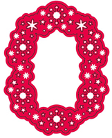 Crafts Too Cutting and Embossing Stencils - Snow Frame