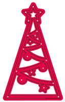 Crafts Too Cutting and Embossing Stencils - Xmas Tree