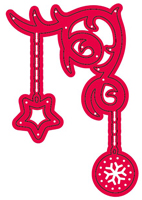 Crafts Too Cutting and Embossing Stencils - Xmas Flourish