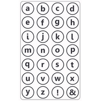 Crafts Too Embossing Folder - Scrap Alphabet Lowercase x12