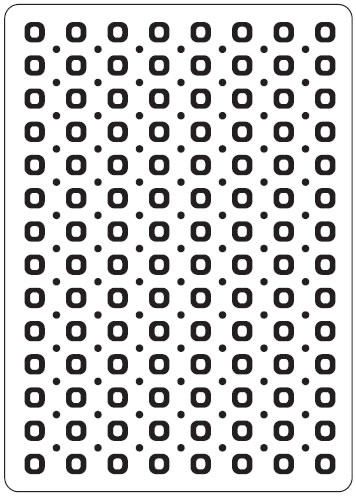 SPECIAL OFFER 50% OFF Crafts Too Embossing Folder (approx 10.5cm x 15cm) - Spots & Dots