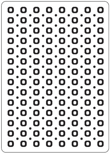 SPECIAL OFFER 50% OFF Crafts Too Embossing Folder (approx 10.5cm x 15cm) - Spots & Dots