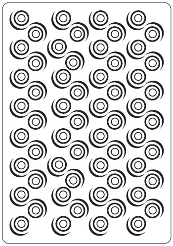 SPECIAL OFFER 50% OFF Crafts Too Embossing Folder (approx 10.5cm x 15cm) - Swirl