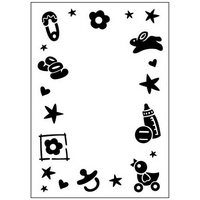 Crafts Too Embossing Folder - Baby Frame x12