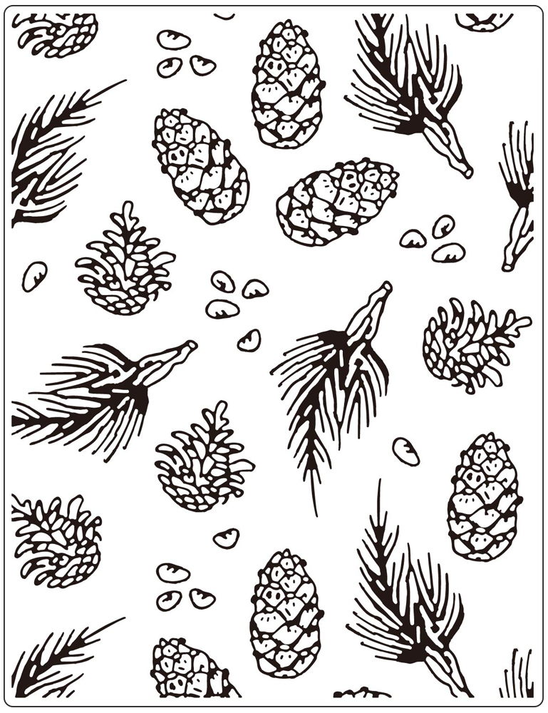 Crafts Too Embossing Folder - Pine 14.6 x 19 cm