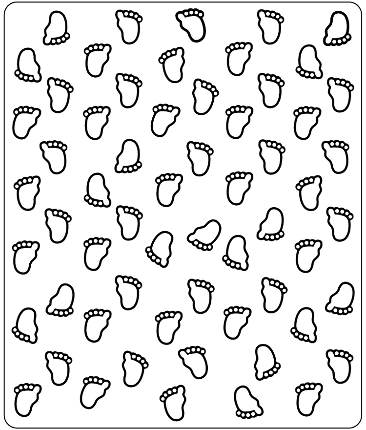 Crafts Too Embossing Folder - Babies Feet