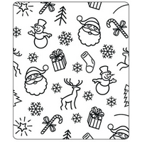 Crafts Too Embossing Folder - Christmas Background x12