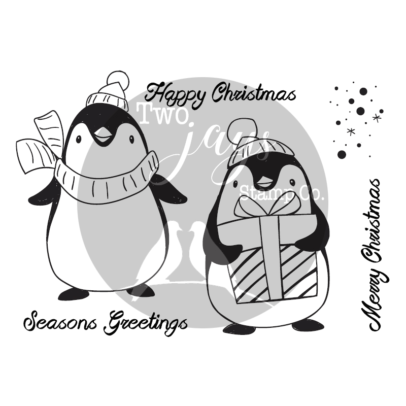 Two Jays Clear Stamp - Large Penguins