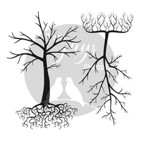 Two Jays Finger Stamps - Rooted Trees (2pcs)