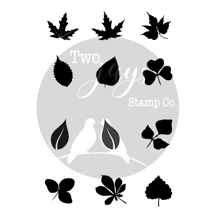 Two Jays Finger Stamps - Spring Leaves (12pcs)