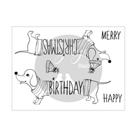 Two Jays Stamps - Christmas Sausage Dog (5pcs) Two Jays Stamps - Christmas Sausage Dog (5pcs)
