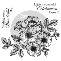Two Jays Stamps - Wild Rose (2pcs) Two Jays Stamps - Wild Rose (2pcs)