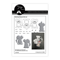 Two Jays Stamps Cutting Die & Stamp - Singing Mice Two Jays Stamps Cutting Die & Stamp - Singing Mice