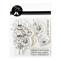 Two Jays Stamps - Anemones (5pcs) Two Jays Stamps - Anemones (5pcs)